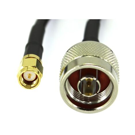 Câble coaxial RS PRO, RG58, Type N, / SMA, 1m, Noir ( Prix pour 1 )