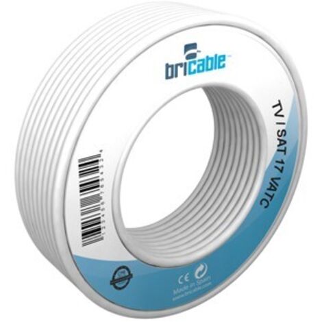 CÂBLE COAXIAL TV BLANC - 10 M