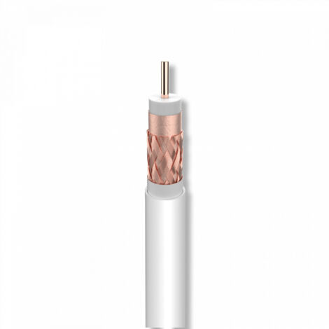 Cable Coaxial Tv Cu T100plus Dca Blanco (100m) 214121