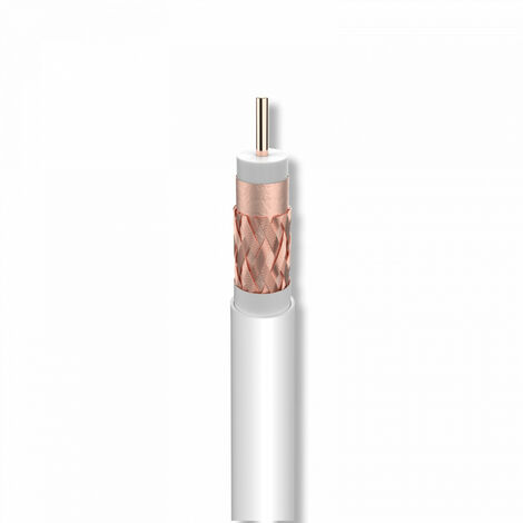 Cable Coaxial Tv Cu T100plus Dca Blanco (100m) 214121