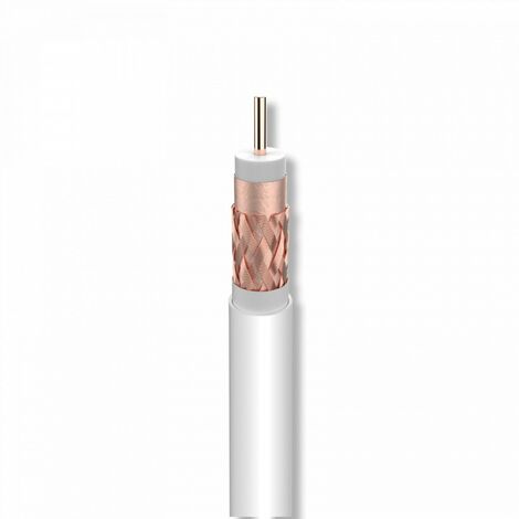 Câble coaxial Tv Cu T100plus Dca White (100m) 214121