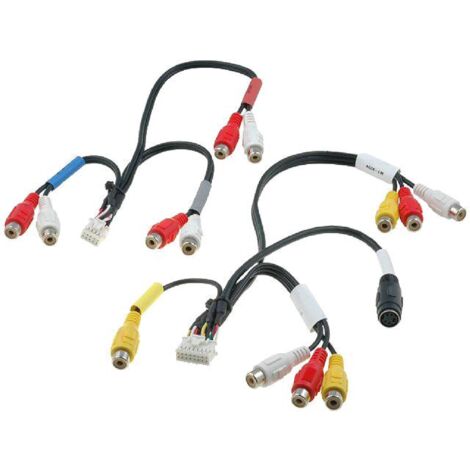 Cable compatible avec Autoradio Alpine RCA S-Video - IVA-W502R IVA-W505R