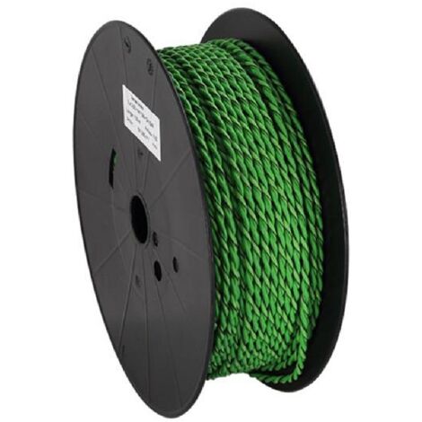 Cable compatible avec enceinte torsade 2x2.50mm2 Vert noir 100m
