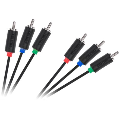 Câble composantes 3RCA-3RCA de 1,8 m, norme Cabletech