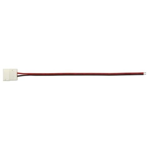 Cable con 1 conector push para banda de LED flexible - 8 mm - 1 color