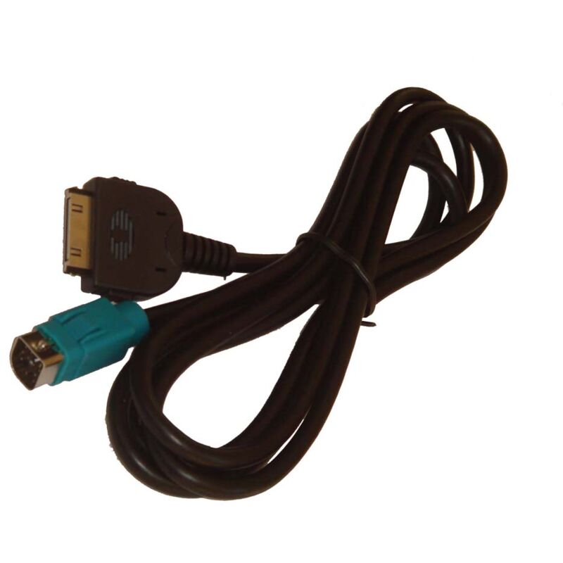 

Cable de audio del coche compatible con iPod, Alpine CDE-101E/EM/R/RM, CDE-102E/Ri, CDE-103/BT/EBT, CDE-104BTi, CDE-111R/RM - Adaptador, negro - Vhbw