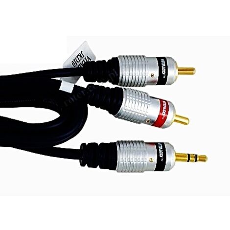CABLE CONECTOR JACK 3.5MM-2XRCA HQ VITALCO 3M