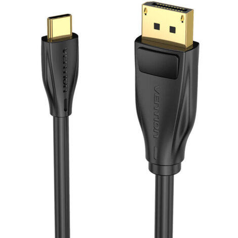 Cable Conversor Vention CGYBF/ USB Tipo-C Macho - Displayport Macho/ 1m/ Negro