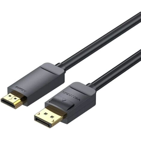 Cable Conversor Vention HAGBG/ DisplayPort Macho - HDMI 4K Hembra/ 1.5m/ Negro