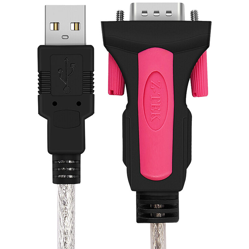 

Cable convertidor adaptador serie USB2.0 a RS232 con chip FT232 compatible con Win10 Plug and Play para escaner de modem 1.8M, Rojo, 1,8 m