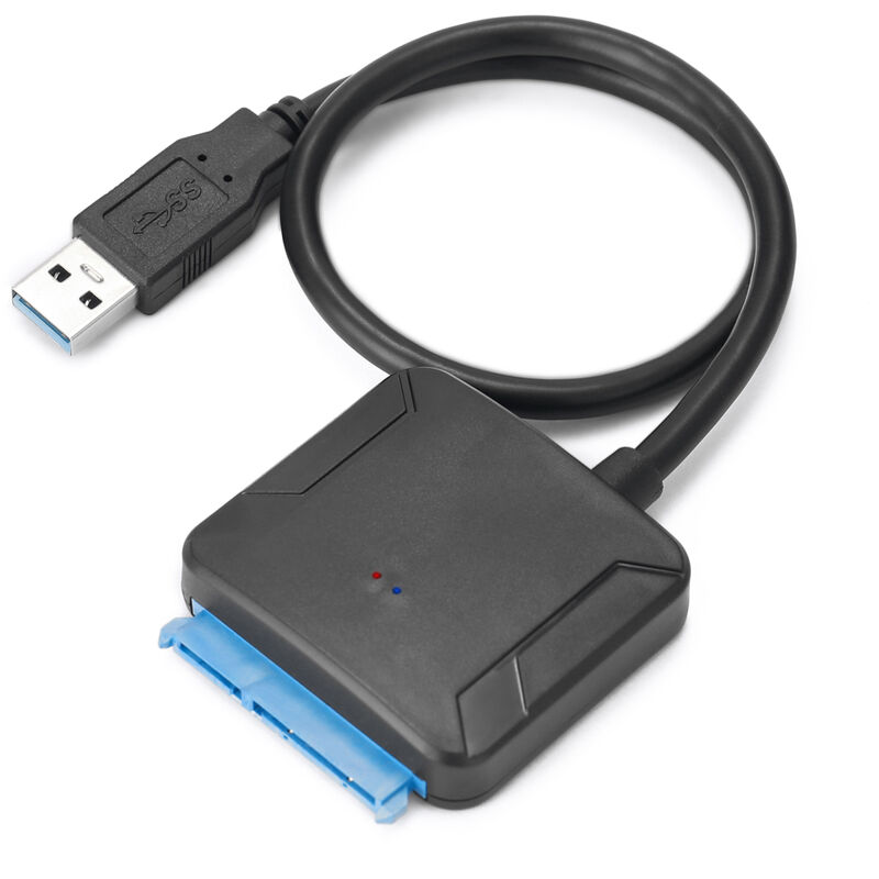 

Cable convertidor de disco duro USB 3.0 a SATA compatible con SSD HDD de 2.5 '' y 3.5 '',Multicolor, sin adaptador de corriente