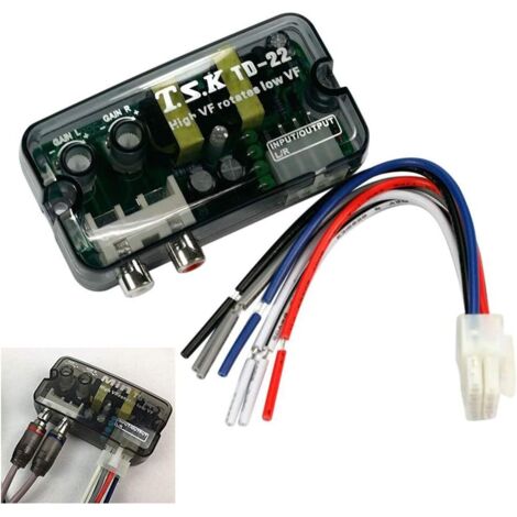Cable/convertidor de nivel de altavoz estéreo para automóvil, adaptador de nivel de altavoz estéreo
