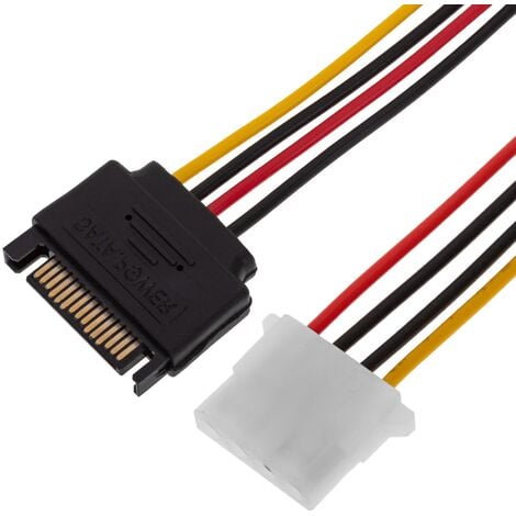 15 broches Sata Power Extension Câble disque dur 1 mâle à 5 femelle (60cm)