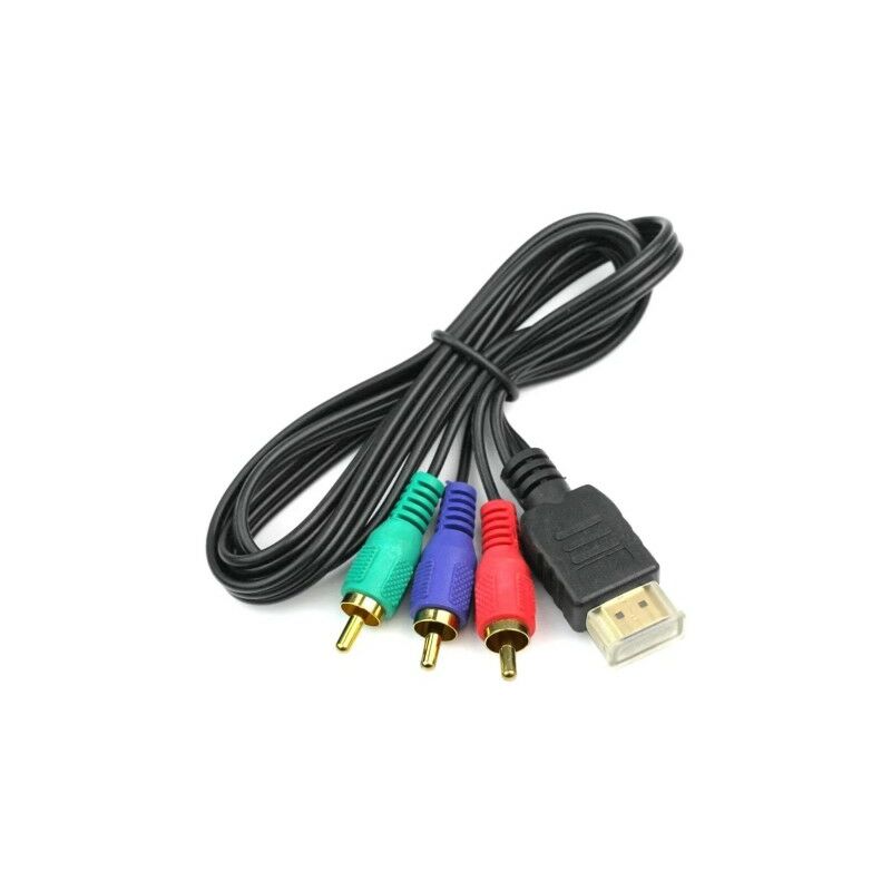ME - Câble convertisseur hdmi vers rca av 1m3ft hd tv, adaptateur av, trans tteur, fonction de connexion, coordinateur vidéo