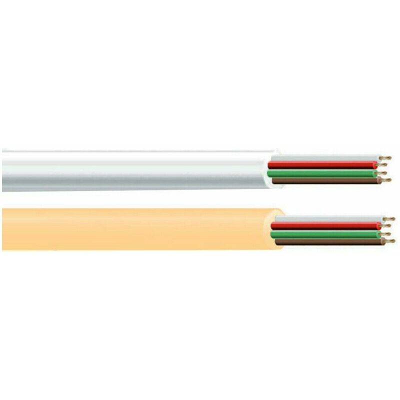 

Cable cordon tubulaire 2x0,75mm c01 blanco 5mts - EDM