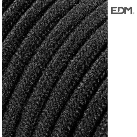 Câble Cordon Tubulaire 2x0,75mm C41 Noir 5m