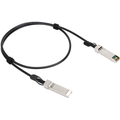 Câble DAC SFP à SFP 25Gbps Noir pour Routeurs, Pare-feu, Cartes Réseau et Transmetteurs