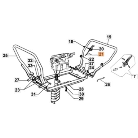 Câble d'accélérateur MTL85R ORIGINAL modèles EMAK 53030019