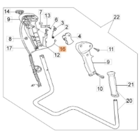 Câble d'accélérateur ORIGINAL EMAK modèles BC250T pour débroussailleuse 61170098