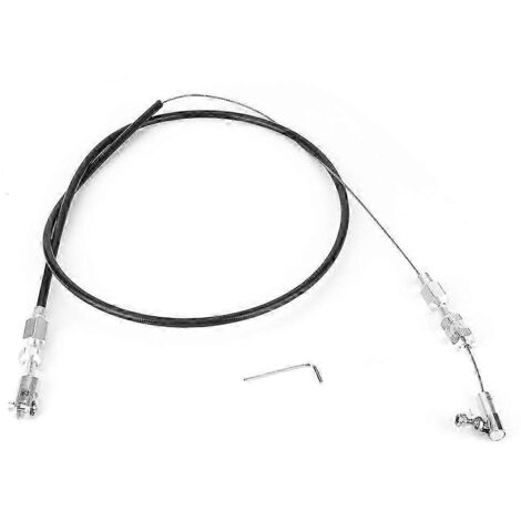 Câble d'accélérateur universel de 91 cm (36 pouces) compatible avec les moteurs Chevy/Ford 350 et 302 SBC. Gaine en caoutchouc.