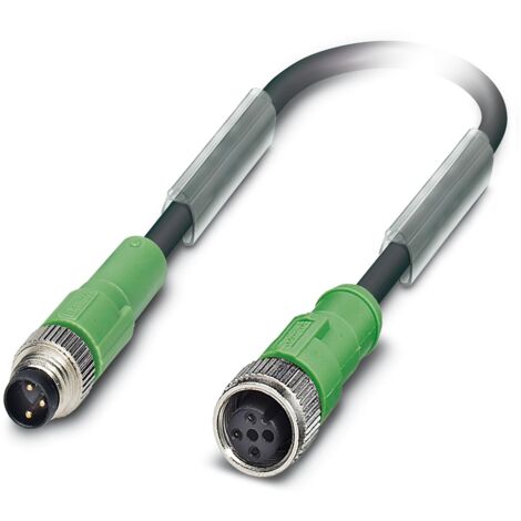 Câble d'actionneur Phoenix Contact 3 conducteurs , M8 Mâle vers M12 Femelle, 600mm ( Prix pour 1 )