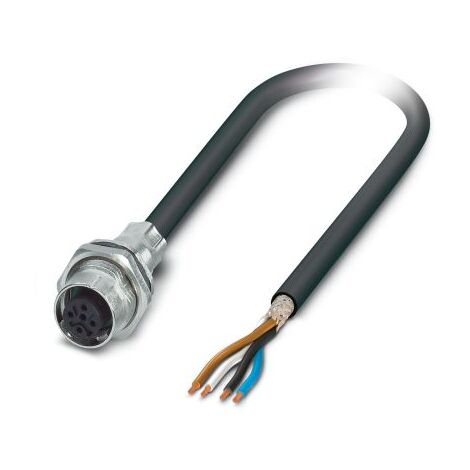 Câble d'actionneur Phoenix Contact 4 conducteurs , M12 Femelle, 2m ( Prix pour 1 )