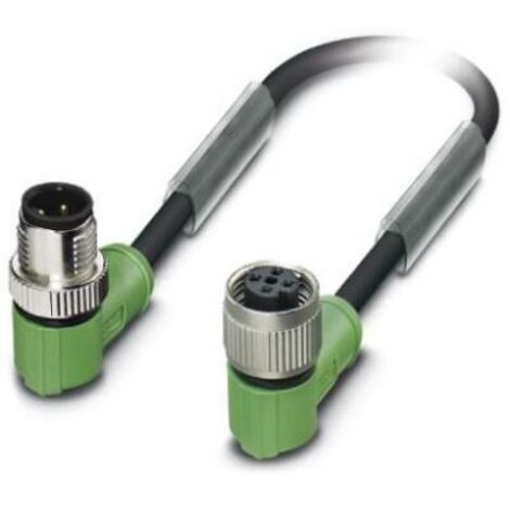Câble d'actionneur Phoenix Contact 4 conducteurs , M12 Mâle vers M12 Femelle, 2m ( Prix pour 1 )