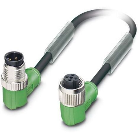 Câble d'actionneur Phoenix Contact 4 conducteurs , M12 Mâle vers M12 Femelle, 3m ( Prix pour 1 )