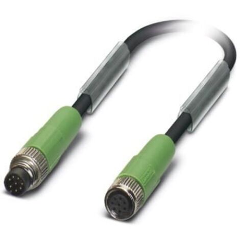 Câble d'actionneur Phoenix Contact 8 conducteurs , M8 Mâle vers M8 Femelle, 1.5m ( Prix pour 1 )