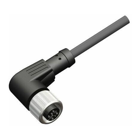 Câble d'actionneur RS PRO 5 conducteurs , M12 Femelle pré-câblé, 2m ( Prix pour 1 )