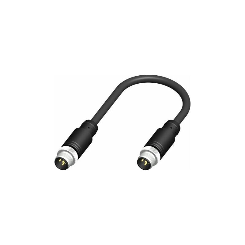 Câble d'actionneur RS PRO 5 conducteurs , M12 Mâle vers M12 Mâle, 2m ( Prix pour 1 )