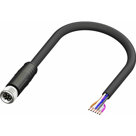 Câble d'actionneur RS PRO 6 conducteurs , M8 Femelle vers , 5m ( Prix pour 1 )