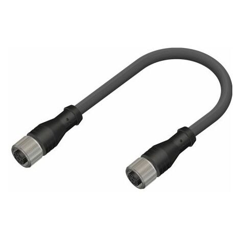 Câble d'actionneur RS PRO 8 conducteurs , M12 Femelle vers M12 Femelle, 2m ( Prix pour 1 )