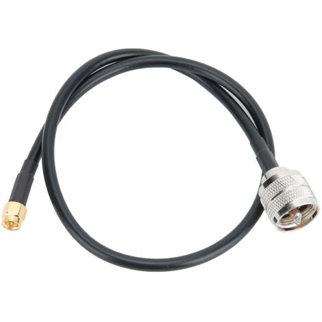 Câble d'adaptateur SMA Mâle vers UHF PL259 Mâle avec âme en cuivre et gaine extérieure PVC FR résistante aux UV
