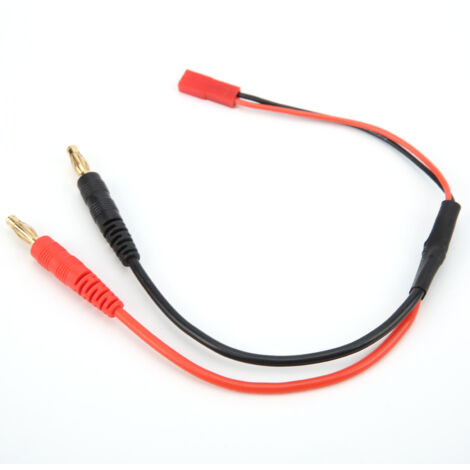 Câble d'adaptation JST 21.6cm pour connecteur banane 4.0mm 20AWG, compatible chargeur LiPo B6