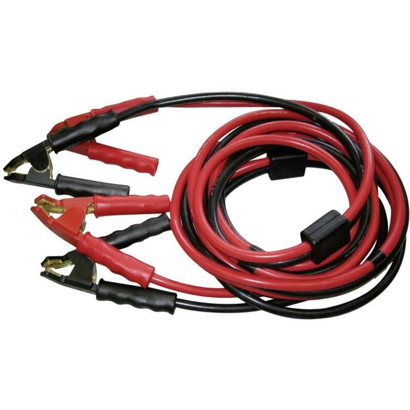 Câble de démarrage 50 mm² Set ® 2237750 avec circuit de protection, avec pinces laiton coudées 7.00 m cuivre C34908