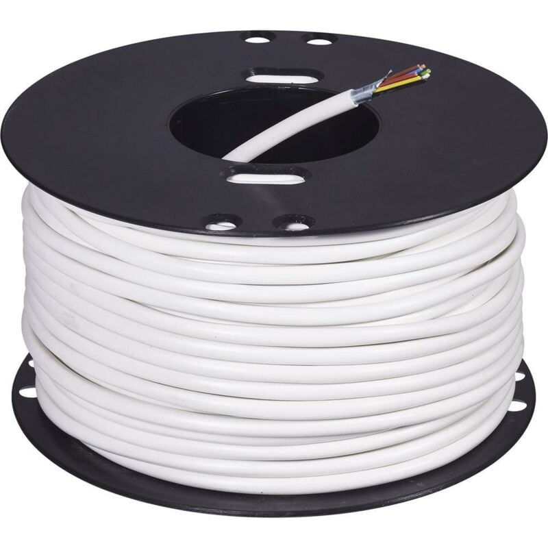 Abus - Câble d'alarme LiFY AZ6360 8 x 0.22 mm² blanc 50 m