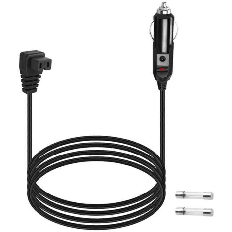 Câble d'alimentation 12 V pour réfrigérateur de voiture, 2 m, avec adaptateur et sans interrupteur.
