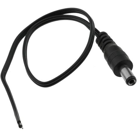 12v Dc D'alimentation Connecteur Male/femelle, Dc Pigtail Cable,5.5mm X  2.1mm Connecteur Dc Pour Vido Surveiller Cctv Camra Cable Led Strip Light  2,1