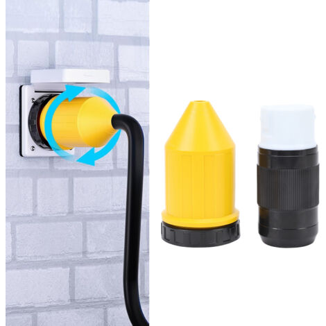 Câble d'alimentation 50 A pour VR avec prise à verrouillage par rotation et capuchon de protection, connecteur femelle NEMA SS2 50R, protecteur de remplacement pour camping-car, caravane, remorque ou 