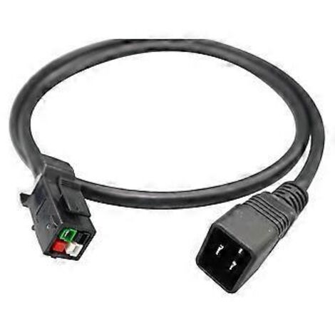Câble d'alimentation à trois conducteurs avec prise Anderson C20 vers P13, compatible avec les modèles S21, S21XP, S21pro, S19j XP, KS5 et KS5p.