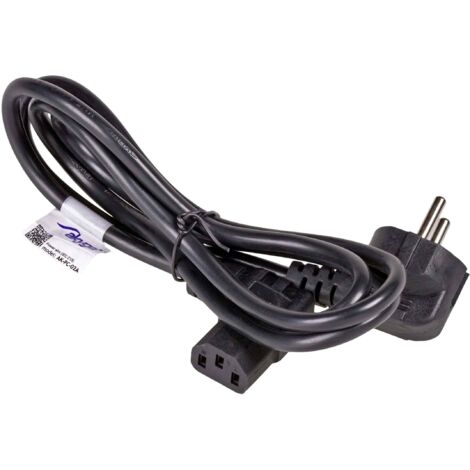 Câble d'alimentation Akyga AK-PC-02A coudé CCA CEE 7/7 / IEC C13 1,5 m