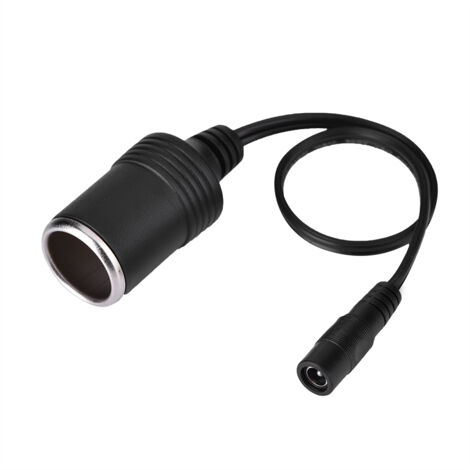 Câble d'alimentation allume-cigare femelle vers prise DC 12V 5.5 x 2.1mm