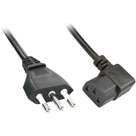Câble d'alimentation coudé Lindy 2 m C13, 30346