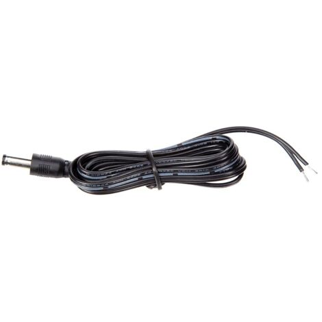 Cable dalimentation de 130 m avec prise cc male 21 x 55 mm