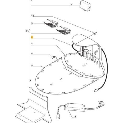 CABLE D'ALIMENTATION DE CHARGE (L85) ORIGINAL STIGA - 112600175/0