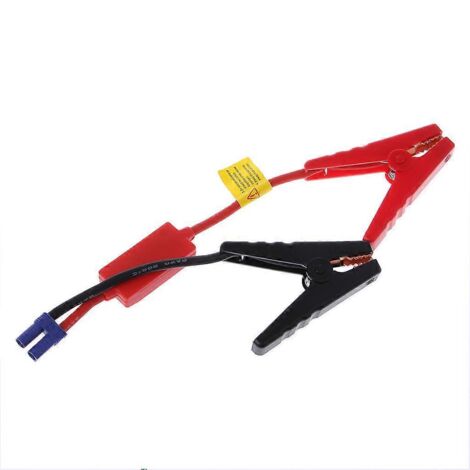 Câble d'alimentation de secours avec pince crocodile pour batterie de voiture ou camion, démarreur de secours 12