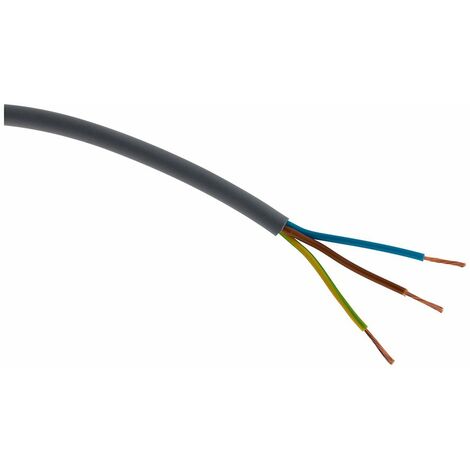 Câble domestique souple H05VVF 3G1,5 blanc - Ø 9.4 - vendu en rouleau de 50  mètres