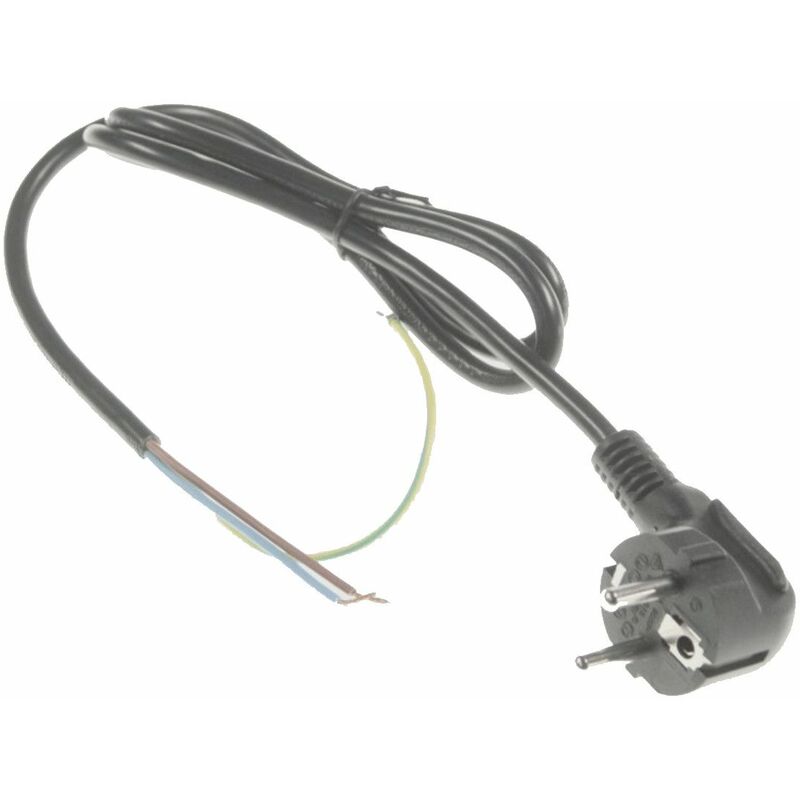 Câble d'alimentation électrique noir 1,0m (SS-993897) Cuiseur vapeur SEB tefal