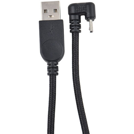 Câble d'alimentation étendu de 1,5 mètre pour téléphones et tablettes de jeu Android avec un connecteur Micro 5 broches flexible de 1 pouce, fournissant à la fois des données et de l'alimentation.